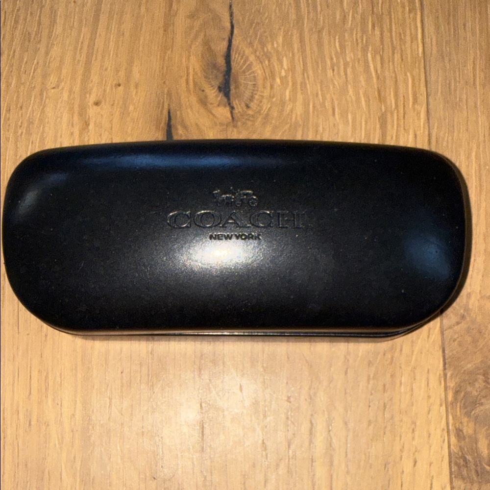 Coach Glossy Black Eyeglass Case